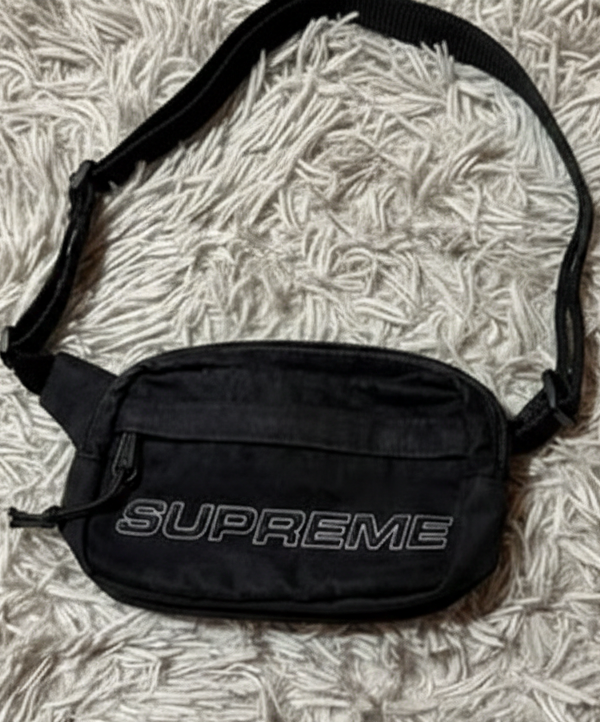 Supreme Bucket Hat Negro + Fanny Pack Waist Bag - vista 2