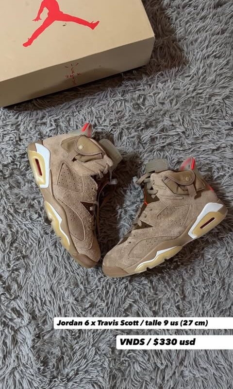 Air Jordan 6 Retro x Travis Scott "British Khaki"