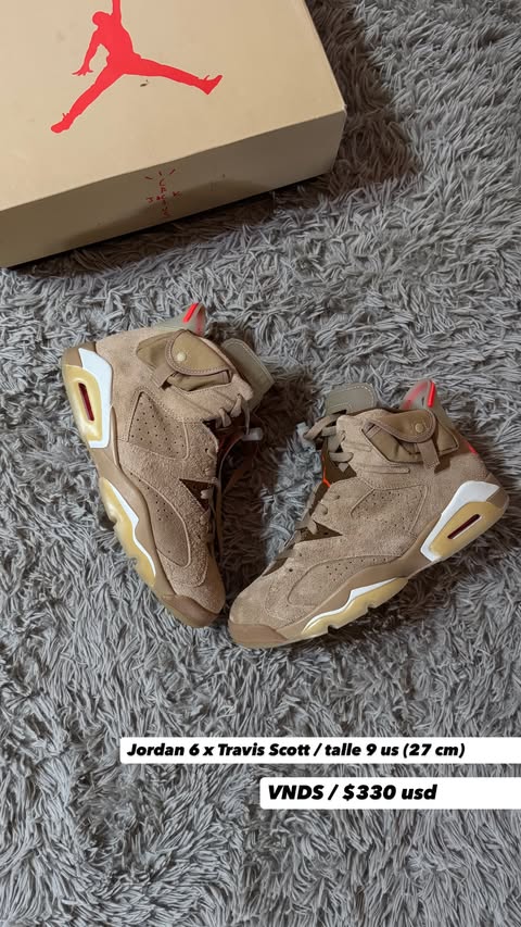 Air Jordan 6 Retro x Travis Scott "British Khaki"